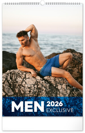 Nástenný kalendár Men Exclusive 2026, 33 x 46 cm - Reklamnepredmety