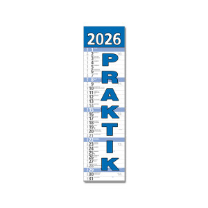 Plánovací kalendár Praktik nástenný modrý 2026 - Reklamnepredmety