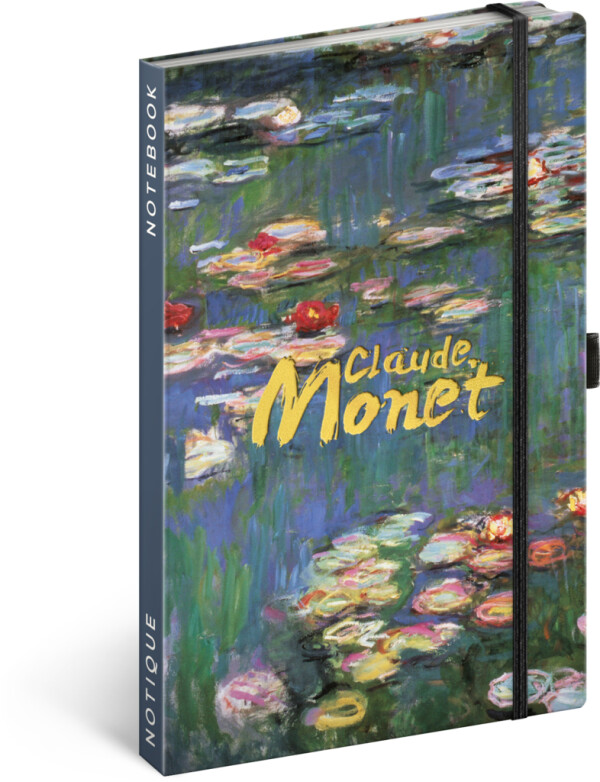 NOTIQUE Notes Claude Monet, linajkový, 13 x 21 cm
