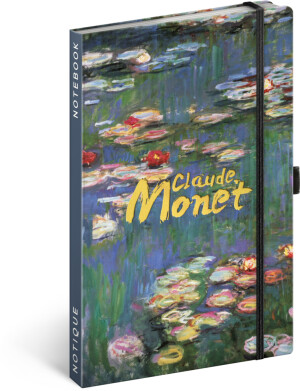 NOTIQUE Notes Claude Monet, linajkový, 13 x 21 cm - Reklamnepredmety