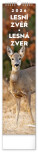 NOTIQUE Nástenný kalendár Lesní zvěř – Lesná zver CZ/SK 2026, 12 x 48 cm - pgn-35759-l_tit - variant Pg PGN-35759-L