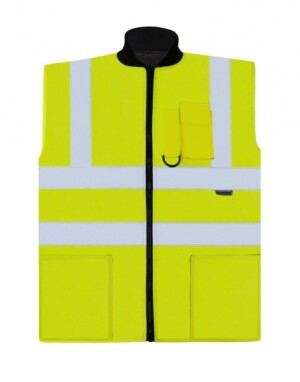 Prešívaná vesta Hi-Vis Reversible Bodywarmer - Reklamnepredmety