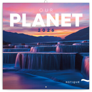 NOTIQUE Poznámkový kalendár Naša planéta 2026, 30 x 30 cm - Reklamnepredmety