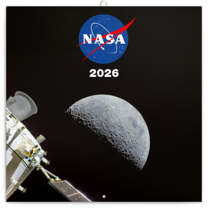 NOTIQUE Poznámkový kalendár NASA 2026, 30 x 30 cm - Reklamnepredmety