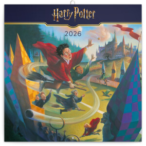 NOTIQUE Poznámkový kalendár Harry Potter 2026, 30 x 30 cm - Reklamnepredmety