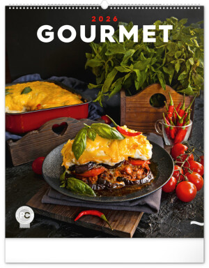 NOTIQUE Nástenný kalendár Gourmet 2026, 48 x 56 cm - Reklamnepredmety