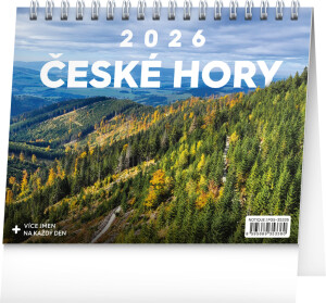 NOTIQUE Stolový kalendár České hory CZ 2026, 16,5 x 13 cm - Reklamnepredmety