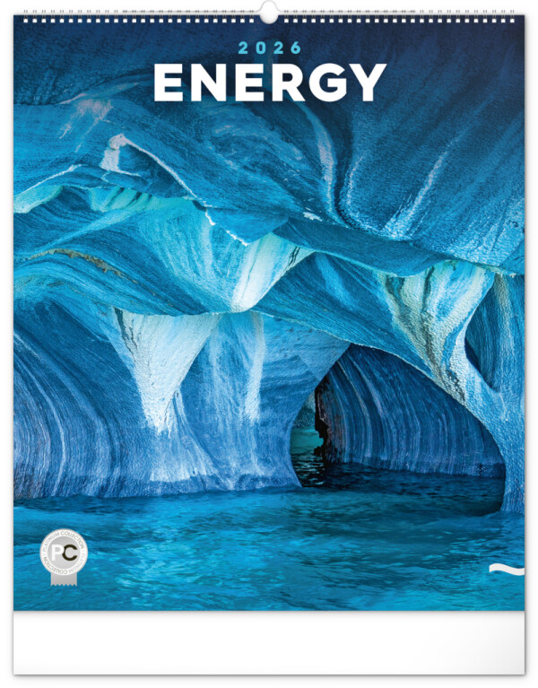 NOTIQUE Nástenný kalendár Energia 2026, 48 x 56 cm