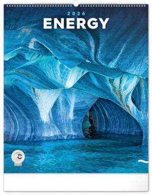 NOTIQUE Nástenný kalendár Energia 2026, 48 x 56 cm - Reklamnepredmety