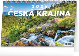 NOTIQUE Stolový kalendár Česká krajina CZ 2026, 23,1 x 14,5 cm - Reklamnepredmety
