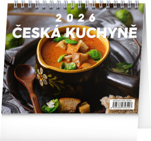 NOTIQUE Stolový kalendár Česká kuchyňa CZ 2026, 16,5 x 13 cm - Reklamnepredmety