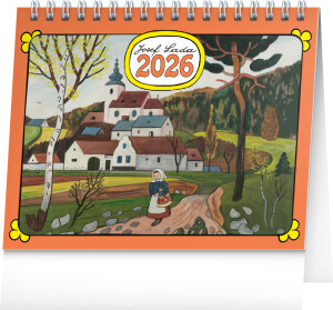 NOTIQUE Stolový kalendár Josef Lada CZ 2026, 16,5 x 13 cm - Reklamnepredmety