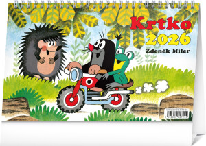 NOTIQUE Stolový kalendár Krtko 2026, 23,1 x 14,5 cm - Reklamnepredmety