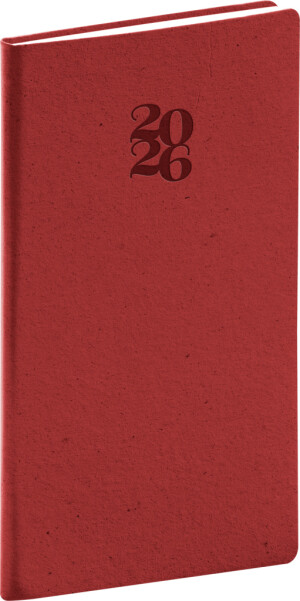 NOTIQUE Vreckový diár Essenza 2026, 9 x 15,5 cm - Reklamnepredmety
