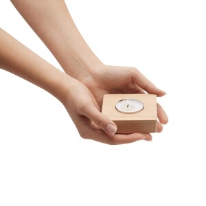 Tealight holder NATURAL GLOW - Reklamnepredmety