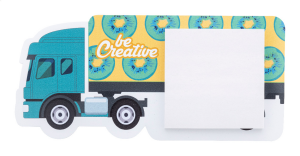 CreaStick Fridge Cargo zákazkový magnetický blok na chladničku v tvare nákladného auta - Reklamnepredmety