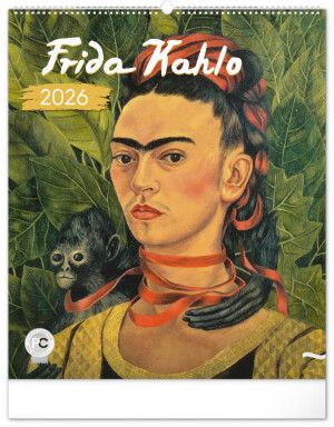 NOTIQUE Nástenný kalendár Frida Kahlo 2026, 48 x 56 cm - Reklamnepredmety