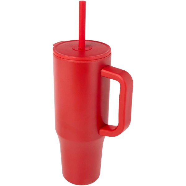 900 ml termohrnček Brady s certifikáciou RCS a silikónovou slamkou