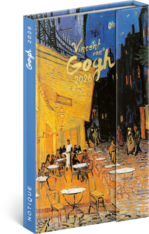 NOTIQUE Týždenný magnetický diár Vincent van Gogh 2026, 13 x 21 cm - Reklamnepredmety