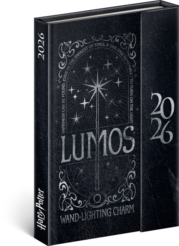 NOTIQUE Týždenný magnetický diár Harry Potter –  Lumos 2026, 11 x 16 cm