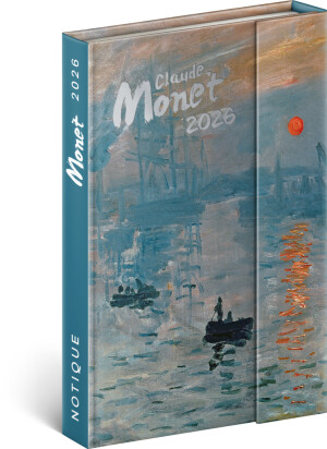 NOTIQUE Týždenný magnetický diár Claude Monet 2026, 11 x 16 cm - Reklamnepredmety