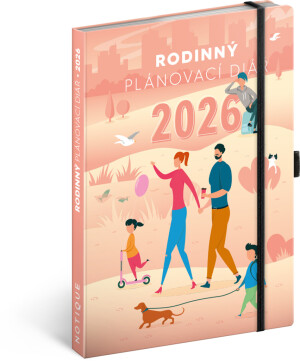 NOTIQUE Rodinný diár – pomocník všetkých rodičov 2026, 15 x 21 cm - Reklamnepredmety