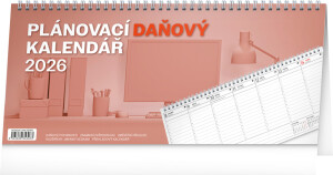 NOTIQUE Stolový kalendár Plánovací daňový CZ 2026, 33 x 14,5 cm - Reklamnepredmety