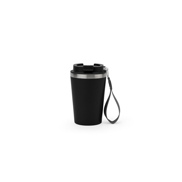 SPITZ. Nerezový cestovný pohár (90% rSS) s dvojitou stenou a matným povrchom 440 mL