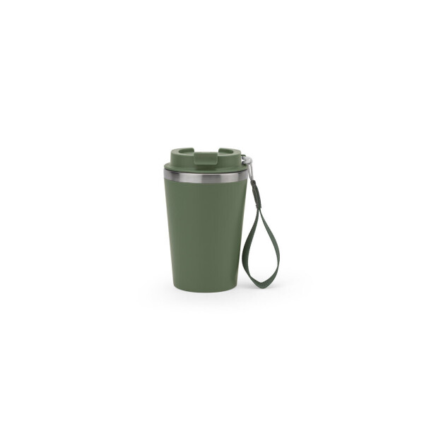 SPITZ. Nerezový cestovný pohár (90% rSS) s dvojitou stenou a matným povrchom 440 mL