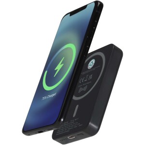 Acrab bezdrôtová magnetická powerbanka 5000 mAh 15W s 20W PD - vyrobené z recyklovaného plastu - Reklamnepredmety