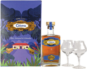 Coloma Coffret 8 Y.O. + 2 poháre, 40% - Reklamnepredmety