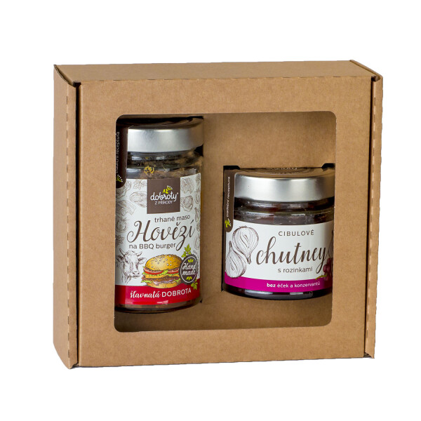 Darčeková sada – Hovädzieho trhané mäso a Cibuľové chutney