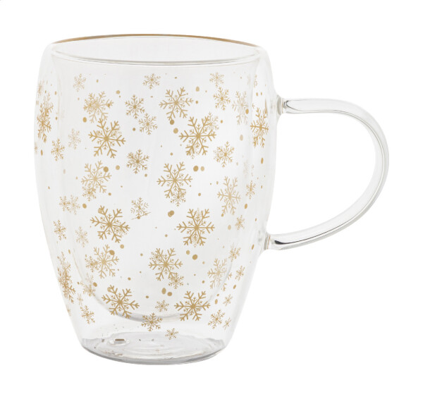 Snostro vianočný sklenený termohrnček