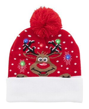 Norrsken Vianočná LED zimná čiapka, Santa Claus — červená
