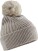 Bavlnená čiapka s brmbolcom "Snow Luxe" - ps-530529-beechfield-b-529-natural-stone-front-a865d50e-3369-4637-9cb5-7c89815c3da0-web - variant