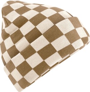 Pletená čiapka "Checkerboard" - Reklamnepredmety