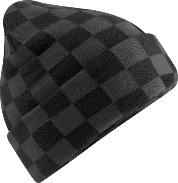 Pletená čiapka "Checkerboard"