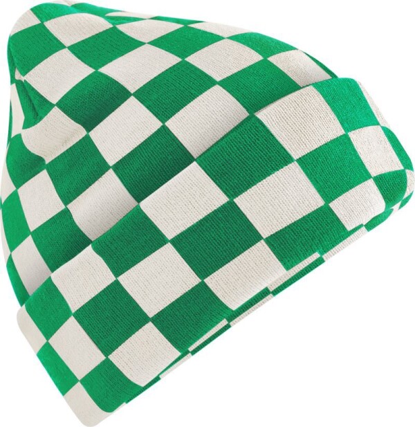 Pletená čiapka "Checkerboard"