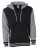 NP351 Unisex Heavyweight Varsity Zip Hood - NP351_Black_Gunmetal-Heather - variant Ls 1000134825