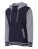 NP351 Unisex Heavyweight Varsity Zip Hood - NP351_Classic-Navy_Gunmetal-Heather - variant Ls 1000134846
