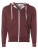 NP354 Unisex Midweight French Terry Zip Hood - NP354_Burgundy-Heather - variant Ls 1000134960