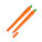 CARROT gélové pero, oranžová - R73449_15 - variant Pr R73449.15