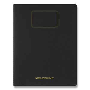 Zošit Moleskine Student - čierna/zelená/červená — čierna
