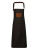 PW136 Division Waxed Look Denim Bib Apron With Faux Leather - PW136_Black_Tan-Denim - variant Ls 1000226788