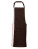 PW162 Contrast Bib Apron - PW162_Brown-(ca.-Pantone-476)_Natural-(ca.-Pantone-1205) - variant Ls 1000143329