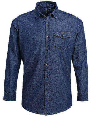 PW222 Mens Jeans Stitch Denim Shirt - Reklamnepredmety