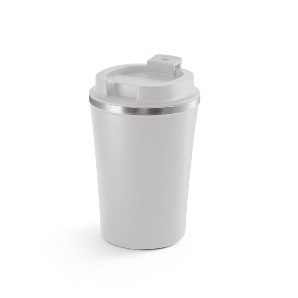 PHELPS CERAMIC. Cestovný hrnček z nehrdzavejúcej ocele s keramickou vnútornou povrchovou úpravou, 470 ml
