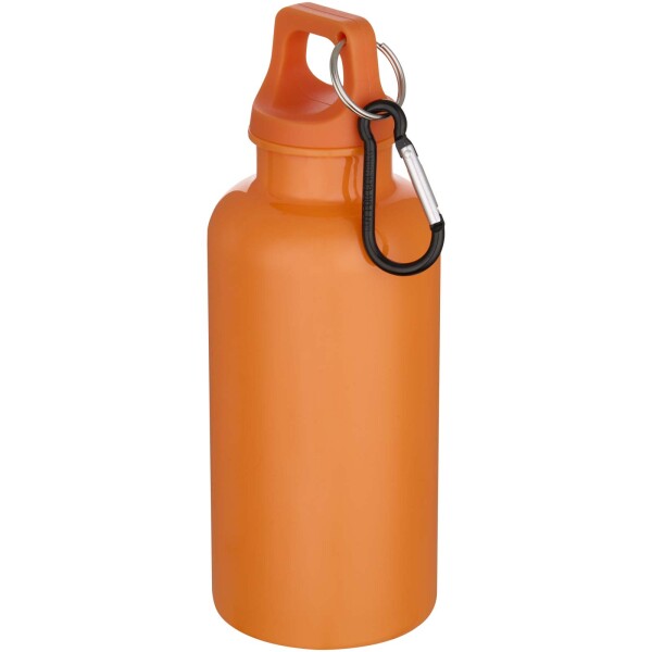 400ml RCS fľaša na vodu Oregon z recyklovaného plastu s karabínou