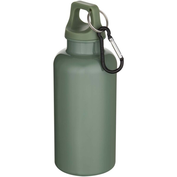 400ml RCS fľaša na vodu Oregon z recyklovaného plastu s karabínou