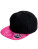 RH87 Bronx Flat Glitter Peak Snapback Cap - RH87_Black_Pink - variant Ls 1000221864